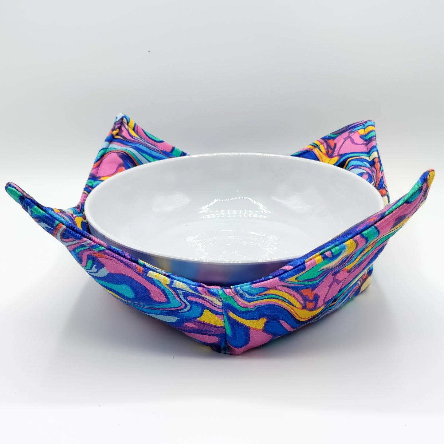 Groovy Multicolored Microwave Bowl Cozies